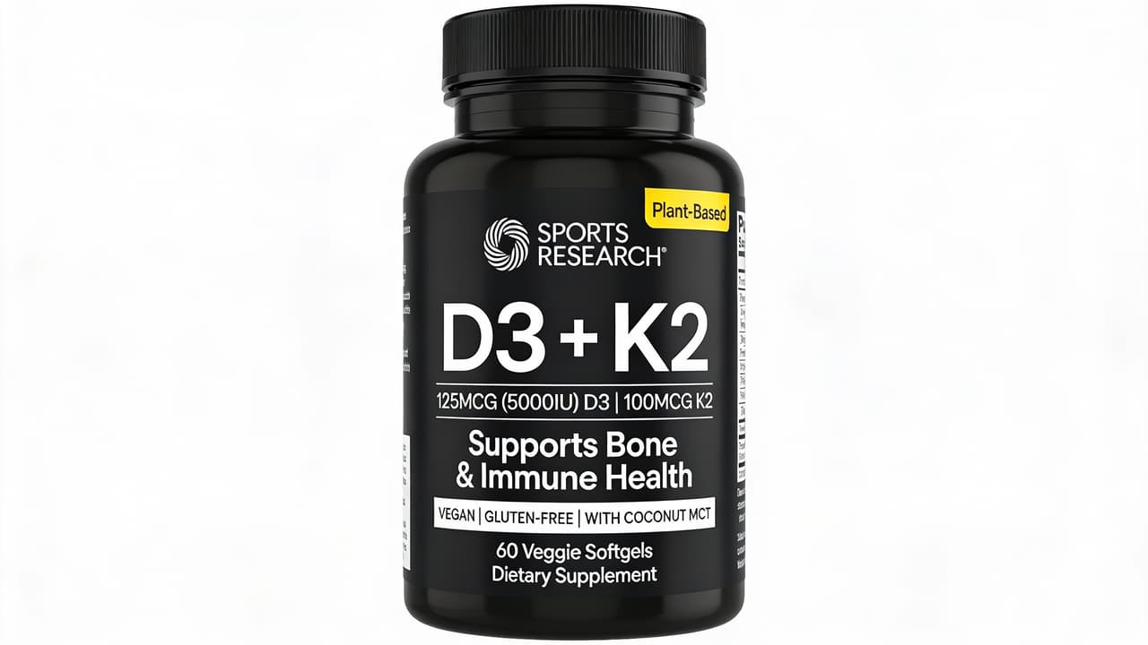 Why Sports Research Vitamin D3 + K2 with Coconut Oil is Your Plant-Based Wellness Game-Changer Cover