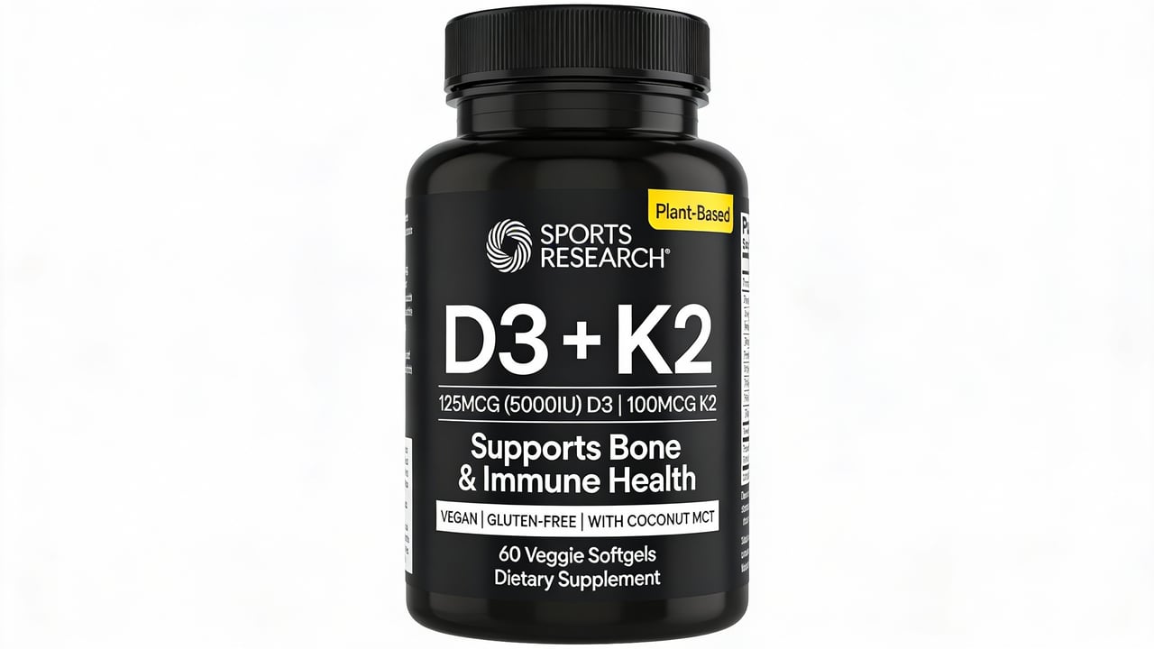 Why Sports Research Vitamin D3 + K2 with Coconut Oil is Your Plant-Based Wellness Game-Changer Cover