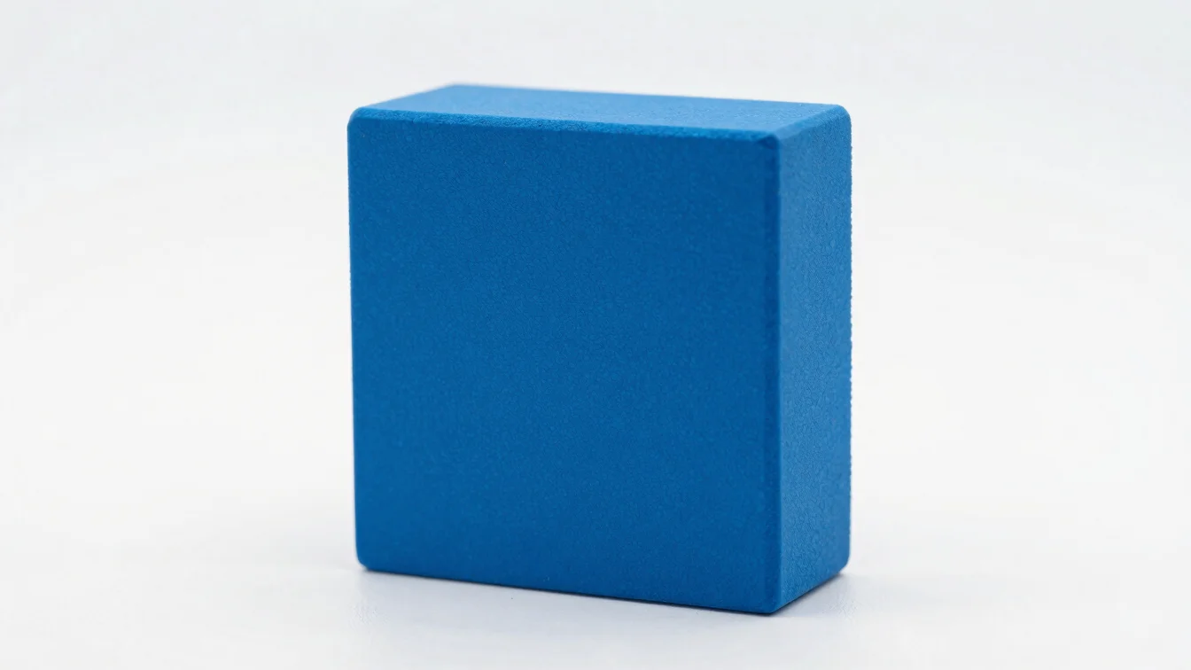 Solid color block in vivid blue (#0EA5E9).